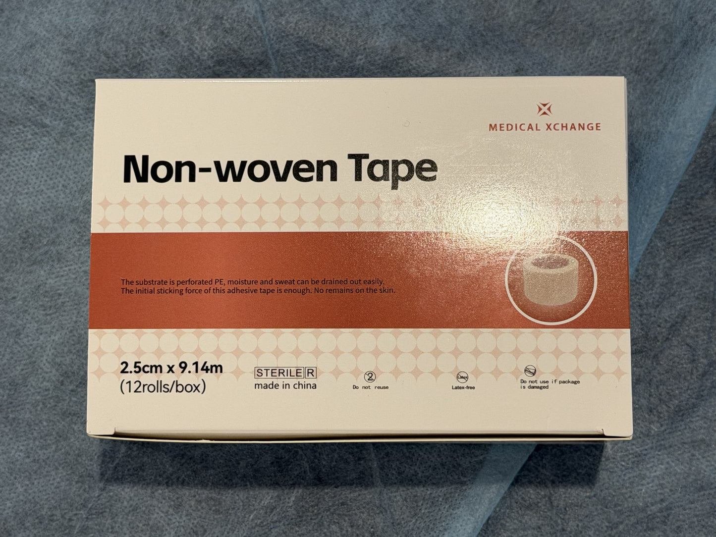 Non-woven paper medical tape