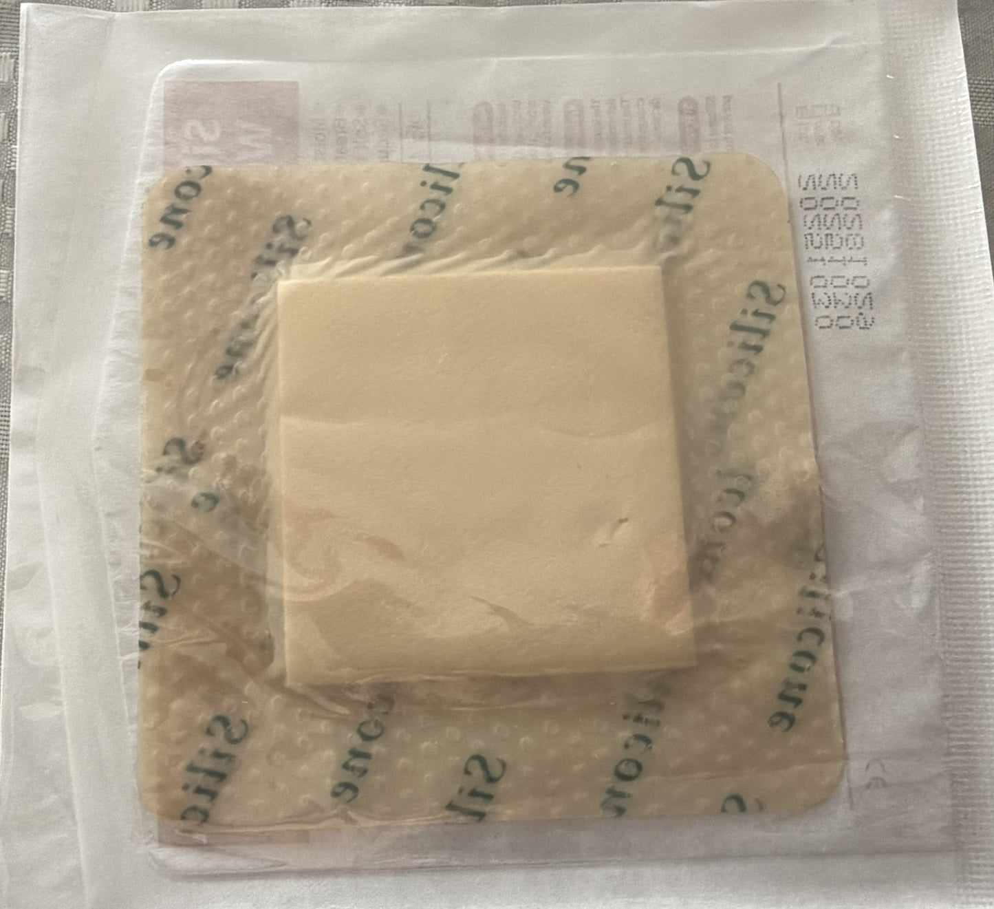 Silicon foam Dressing with border