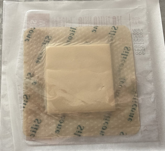 Silicon foam Dressing with border
